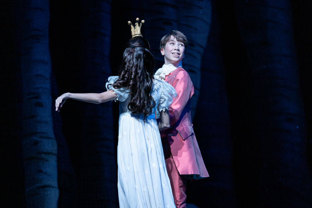 Clara and the Prince in George Balanchine's The Nutcracker.