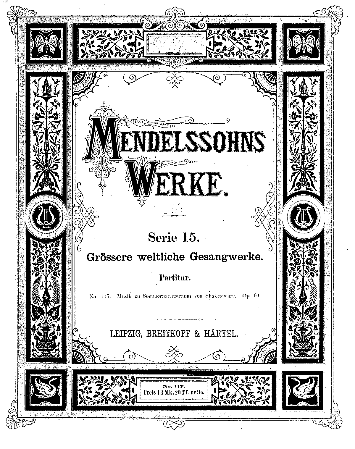 Mendelssohn Op. 61