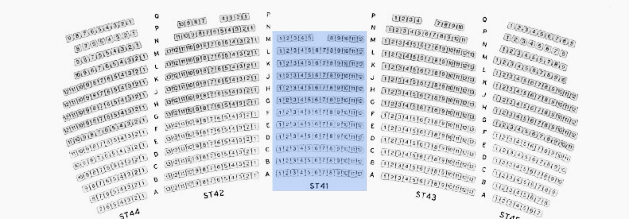 Second Tier Seating Chart