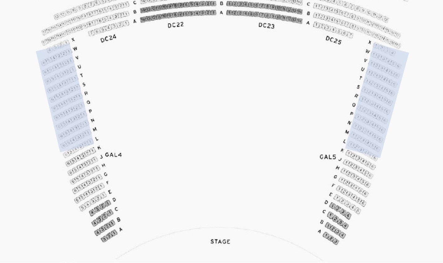 Gallery Seating Chart