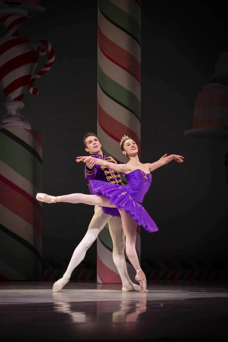 Sugarplum and her Cavalier. George Balanchine's The Nutcracker®, choreography by George Balanchine © The George Balanchine Trust. Photo © Angela Sterling.