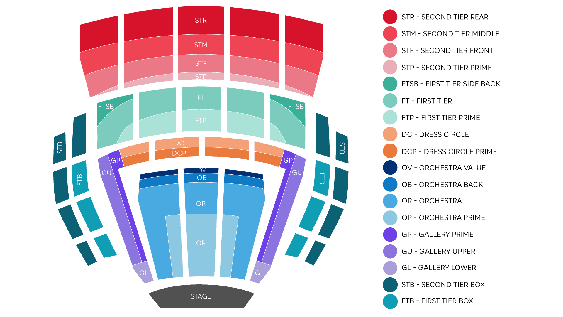 PNB Nutcracker seating chart for McCaw Hall.