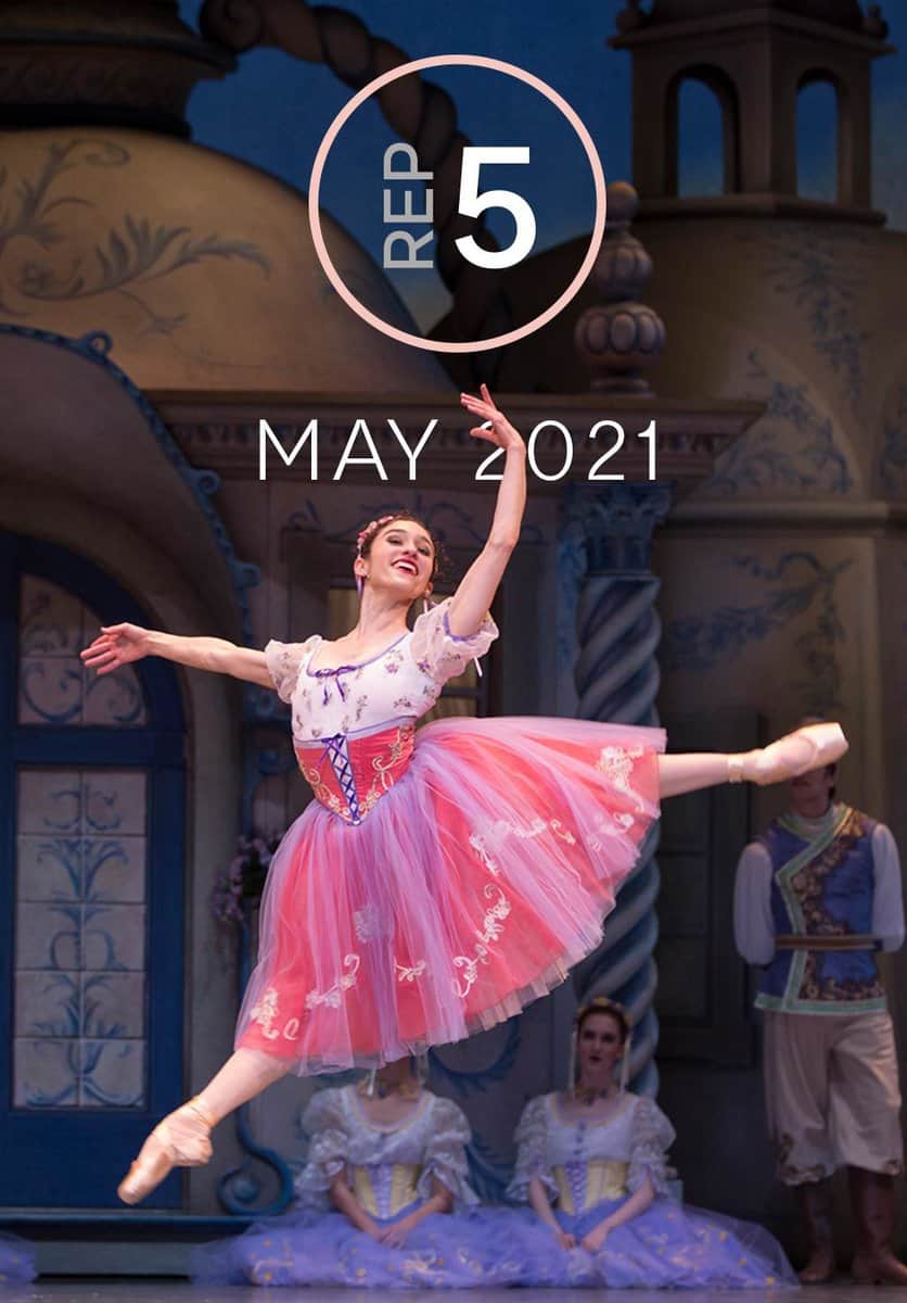 Rep 5, May 2021: Leta Biasucci dancing in Alexandra Danilova and George Balanchine's Coppelia.