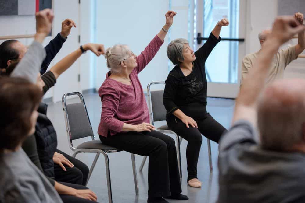 Dance for PD students in the classroom.